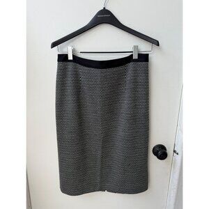 Classiques entier (Nordstroms) Pencil Skirt ~ Size 12 ~ Black Knit Tweed